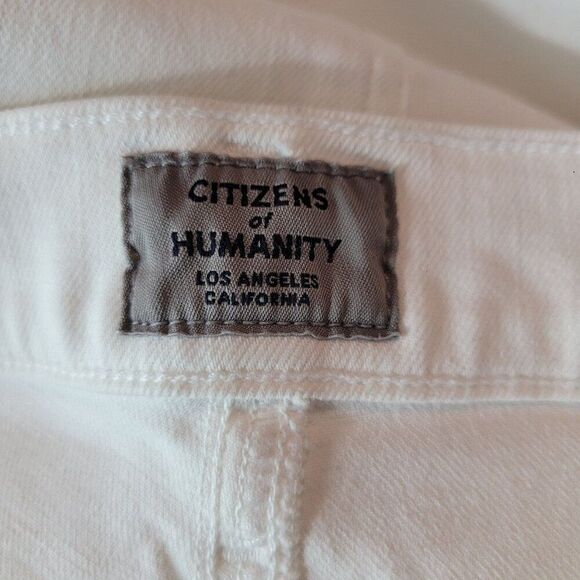 Citizens Of Humanity Chrissy Uber High Rise Skinny Jeans 30 White Stretch City - Picture 7 of 16